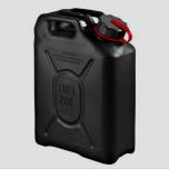 12018 Scepter jerry can (military fuel can) 20L Black / Red strap notes PETROL